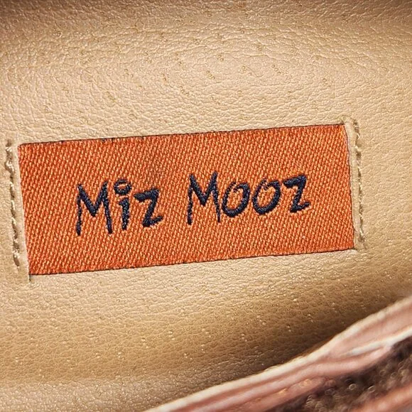 Miz Mooz Carter Leather Open Toe T-Strap Sandals Size 40 US 9 Brown - Picture 6 of 14